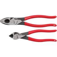 Dipped Grip Cutting Pliers Set, 2 Pieces Equipex