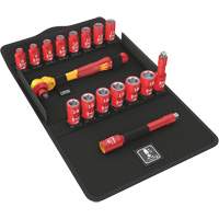 Jeu de cliquets isolants Zyklop 8100 SB VDE 1, 7 Mcx, Prise de 3/8" Equipex