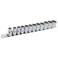 SS3812M-12 12-Point Metric Socket Set, 12 Pcs, 3/8" Drive Size Equipex