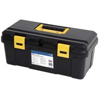JPTB-19 Plastic Hand Tool Box, 19" W x 9" D x 8" H, Black Equipex