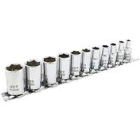 SS1411M-6 6-Point Metric Socket Set, 11 Pcs, 1/4" Drive Size Equipex