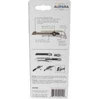 Couteau professionnel de 18 mm avec verrouillage &agrave; cliquet, Acier inoxydable, Robuste, Prise en Plastique Equipex