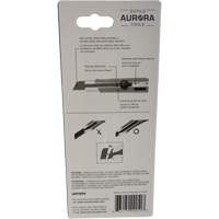 Couteau r&eacute;tractable de 25 mm, Acier inoxydable, Robuste, Prise en Caoutchouc Equipex