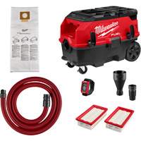 M18 FUEL 9 Gallon Dual Battery Dust Extractor with PACKOUT Compatibility and VACLINK Kit, 27-3/4" x 19" Equipex