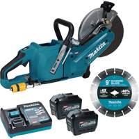 Tronçonneuse &agrave; meule &eacute;lectrique 40?V?max XGT sans balais avec trousse de batteries 8,0?Ah , 9", 40 V Equipex