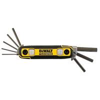 TOUGHSERIES Folding Locking Hex Key, 8 Pcs., Imperial Equipex