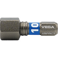Impactech&reg; Insert Bit, Hex, 10 mm, 1/4" Drive Equipex
