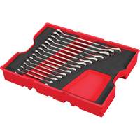 Wrench Set with Tray for PACKOUT Drawers, Ratcheting Combination, 15 Pieces, Metric Equipex