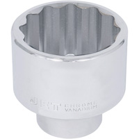 Chrome Socket, 50 mm, 1" Drive, 12 Points Equipex