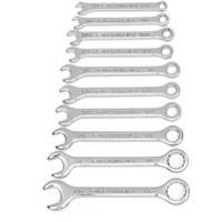 SAE Midget Wrench Set, Combination, 10 Pieces, Imperial Equipex