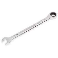 90-Tooth Ratcheting Combination Wrench, 12 Point, 7/16", Chrome Finish Equipex
