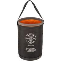 Straight Utility Bucket, 17" L x 12" W x 4" H, Nylon, Black/Grey/Orange Equipex