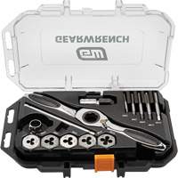 Metric Ratcheting Tap & Die Set, 15 Pieces Equipex