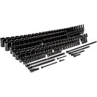 6-Point SAE/Metric Master Socket Set, 209 Pcs, Impact, Deep Equipex
