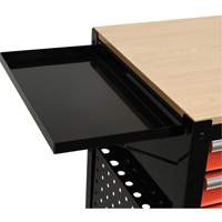 Chariot utilitaire, 4 tiroirs, Noir/Orange Equipex