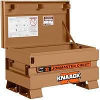Coffre de chantier mod&egrave;le 32 avec cadenas, 32" x 19" x 19", Acier, Havane Equipex