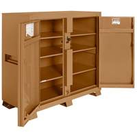 Armoire de chantier mod&egrave;le 139 avec cadenas, Acier, 59,4 pi³, Havane Equipex