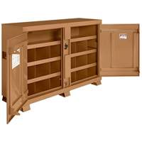 Armoire &agrave; bacs mod&egrave;le 129 avec cadenas, Acier, 48 pi³, Havane Equipex