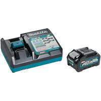 Trousse de d&eacute;marrage avec chargeur rapide et batterie 4,0Ah 40Vmax XGT, 40 V, Lithium-ion Equipex