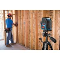 Self-Leveling Cross-Line Laser with Plumb Points Equipex