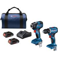 2-Tool Combo Kit, Lithium-Ion, 18 V Equipex