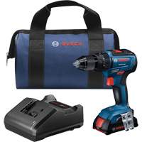 EC Brushless 1/2 In. Hammer Drill/Driver Kit, 1/2" Chuck, 18 V Equipex