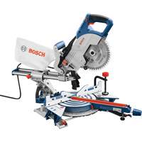 Single-Bevel Slide Miter Saw, 8-1/2", 12 A, 120 V Equipex