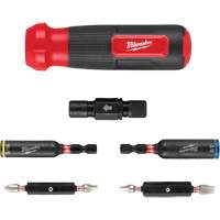 8-IN-1 Multi-Bit & Nut Driver with SHOCKWAVE Impact Duty Bits & Nut Drivers, 8-1/3" L, Cushion Grip Handle Equipex