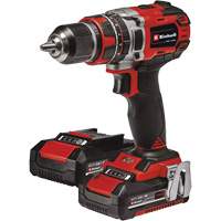 Professional Cordless Hammer Drill/Driver Kit, 1/2" Chuck, 18 V Equipex