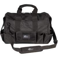 Sac &agrave; outils Phantom 18" pour entrepreneur, Polyester balistique, 25 pochettes, Noir Equipex