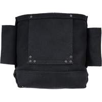 Sac Phantom pour &eacute;crous et boulons avec 2 manchons, Toile, 3 pochettes, Noir Equipex