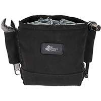 Sac Phantom pour &eacute;crous et boulons avec 2 manchons, Toile, 3 pochettes, Noir Equipex