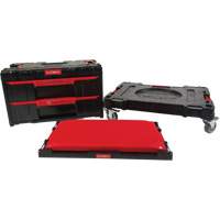 3-Piece Arx&reg; Dolly with Swivel Casters Set, 23-1/10" x 15" x 13-2/5", Black Equipex