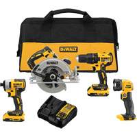 MAX* Cordless Brushless 4-Tool Combo Kit (2.0Ah), 20 V Equipex