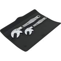 Jeu de 2 cl&eacute;s &agrave; fourches &agrave; r&eacute;glage automatique Joker, Ajustable, 2 morceaux, Imp&eacute;rial et m&eacute;trique Equipex