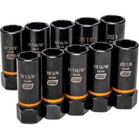 Jeu de douilles d'extraction Bolt Biter, 10 Mcx, Chocs, Prise de 1/2", Profond Equipex