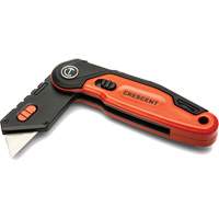 Couteau utilitaire pliant, 1" lame, lame en Acier, poign&eacute;e en Aluminium Equipex