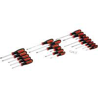 Jeu de tournevis &agrave; double mat&eacute;riaux, 20 mcx. Equipex
