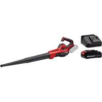 Souffleuse universelle 110 pi3/min sans fil avec batterie 2,5 Ah et ensemble de d&eacute;part de chargeur, 18 V, Vitesse d'air 155,34 mi/h, &agrave; pile Equipex