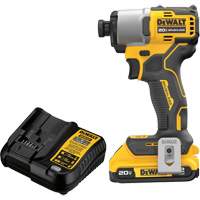 Ensemble de tournevis &agrave; chocs sans fil et sans balai, 1/4", 1700 lb-po Couple max., 20 V, Lithium-ion Equipex