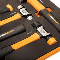 Mixed Hammer Set in Foam Storage Tray, 5 Pieces Equipex