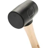 Rubber Mallet, 16 oz., Wood Handle, 13" L Equipex