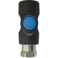 Raccord industriel rapide TOPQUIK S1, Composite en polyester/Acier inoxydable, 1/4", NPT femelle, 174 PSI Equipex