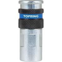 Raccord industriel rapide QUIKSILVER 2, Acier zingu&eacute;, 1/4", NPT femelle, 362 PSI Equipex