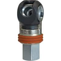 Raccord industriel rapide basculant TOPQUIK SC, Acier nickel&eacute;, 3/8", NPT femelle, 360 PSI Equipex