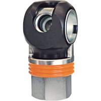 Raccord industriel rapide TOPQUIK SC, Acier nickel&eacute;, 1/2", NPT femelle, 359 PSI Equipex