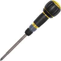 Tournevis &agrave; cliquet Fastbit Tru-Grip, embouts Phillips et &agrave; fente, 8-1/2" lo, Prise Plastique/Coussin&eacute;e Equipex
