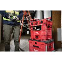 PACKOUT Wire Pulling XL Crate, 15-3/4" x 18-5/8" x 15", Black/Red Equipex