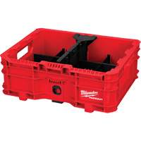 PACKOUT Low-Profile Crate, 15" x 18-5/8" x 6-5/8", Black/Red Equipex