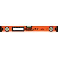 Level with Protective End-Caps, Box, 2' L, Aluminum, 3, Magnetic Equipex